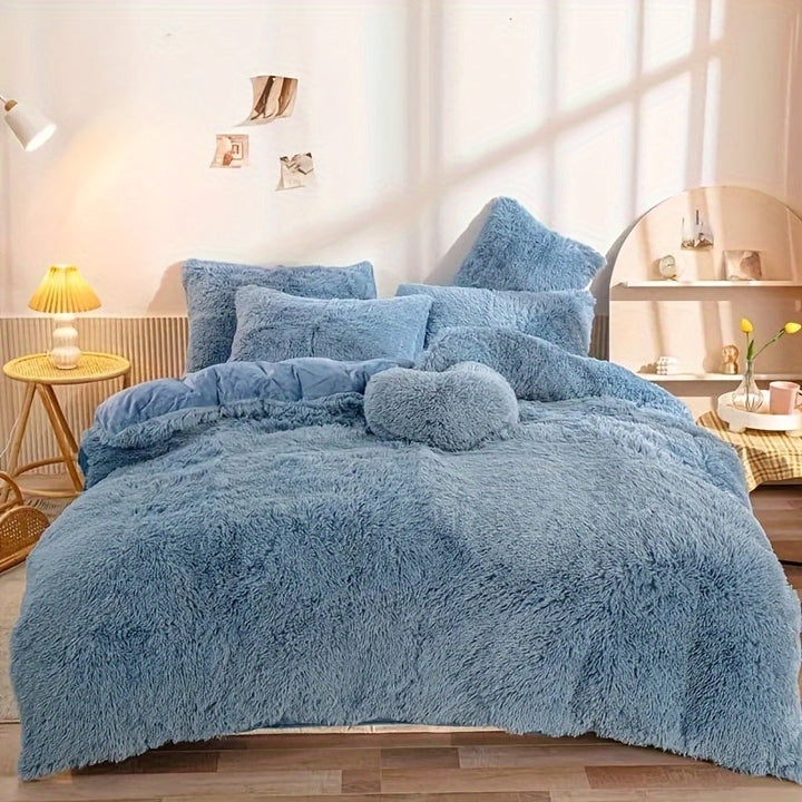 Ensemble de couette en peluche | Chaleur et confort ultimes pour l'automne et l'hiver