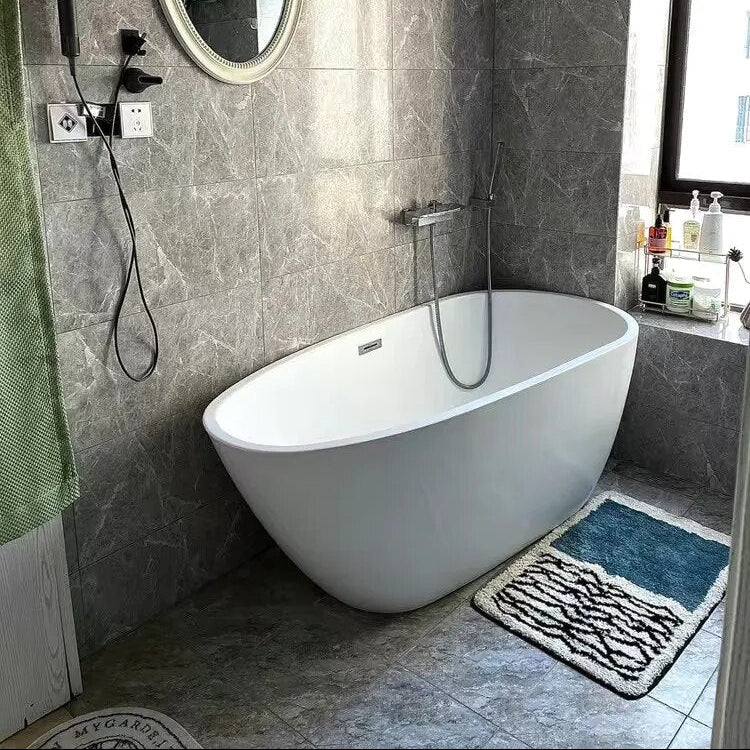 NordicFlow Luxe Tapis de Bain Fait Main | Antidérapant & Lavable en Machine