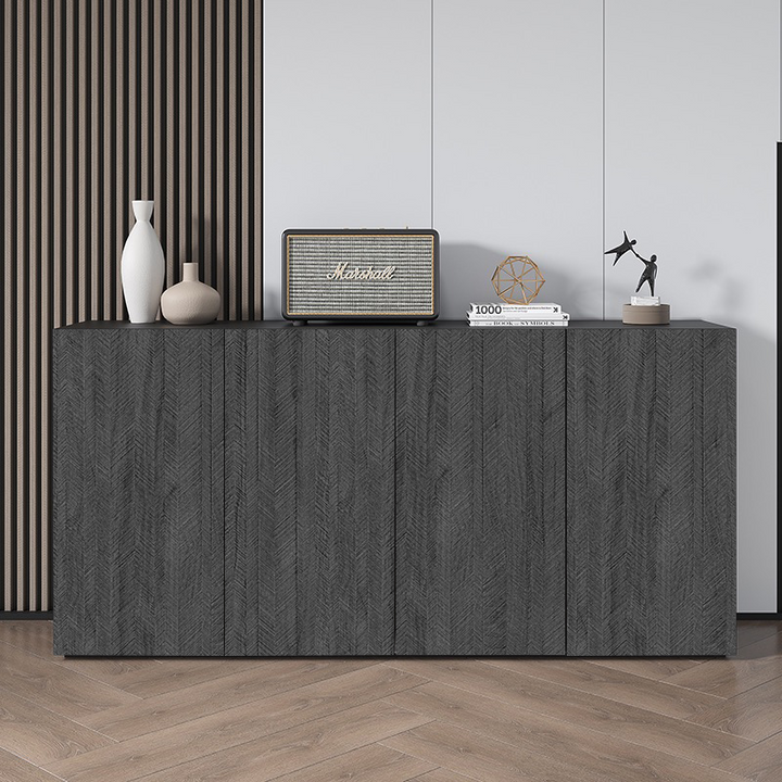 Grattugiare Nero | Papier peint en PVC autocollant