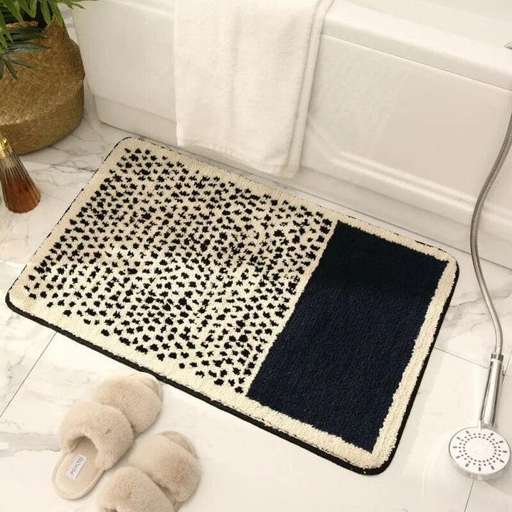 NordicFlow Luxe Tapis de Bain Fait Main | Antidérapant & Lavable en Machine