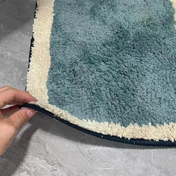 NordicFlow Luxe Tapis de Bain Fait Main | Antidérapant & Lavable en Machine