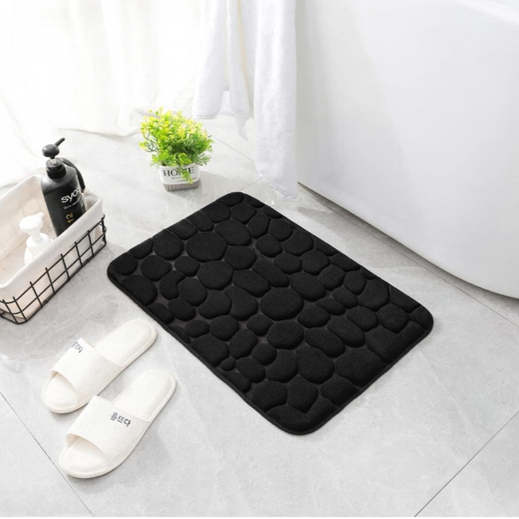 Tapis Pavé | Tapis de Salle de Bain Antidérapant & à Séchage Rapide