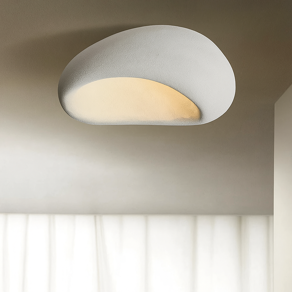ZenLicht | Lampe Plafonnier Wabi Sabi avec Ambiance Apaisante & Lumière Chaude