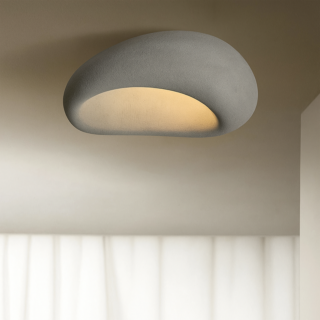 ZenLicht | Lampe Plafonnier Wabi Sabi avec Ambiance Apaisante & Lumière Chaude