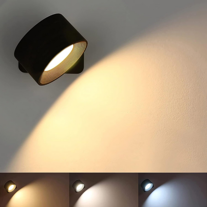 Flexilight Lampe de Bureau 360° | Sans Fil | Rechargeable par USB | 3 Modes d'Éclairage
