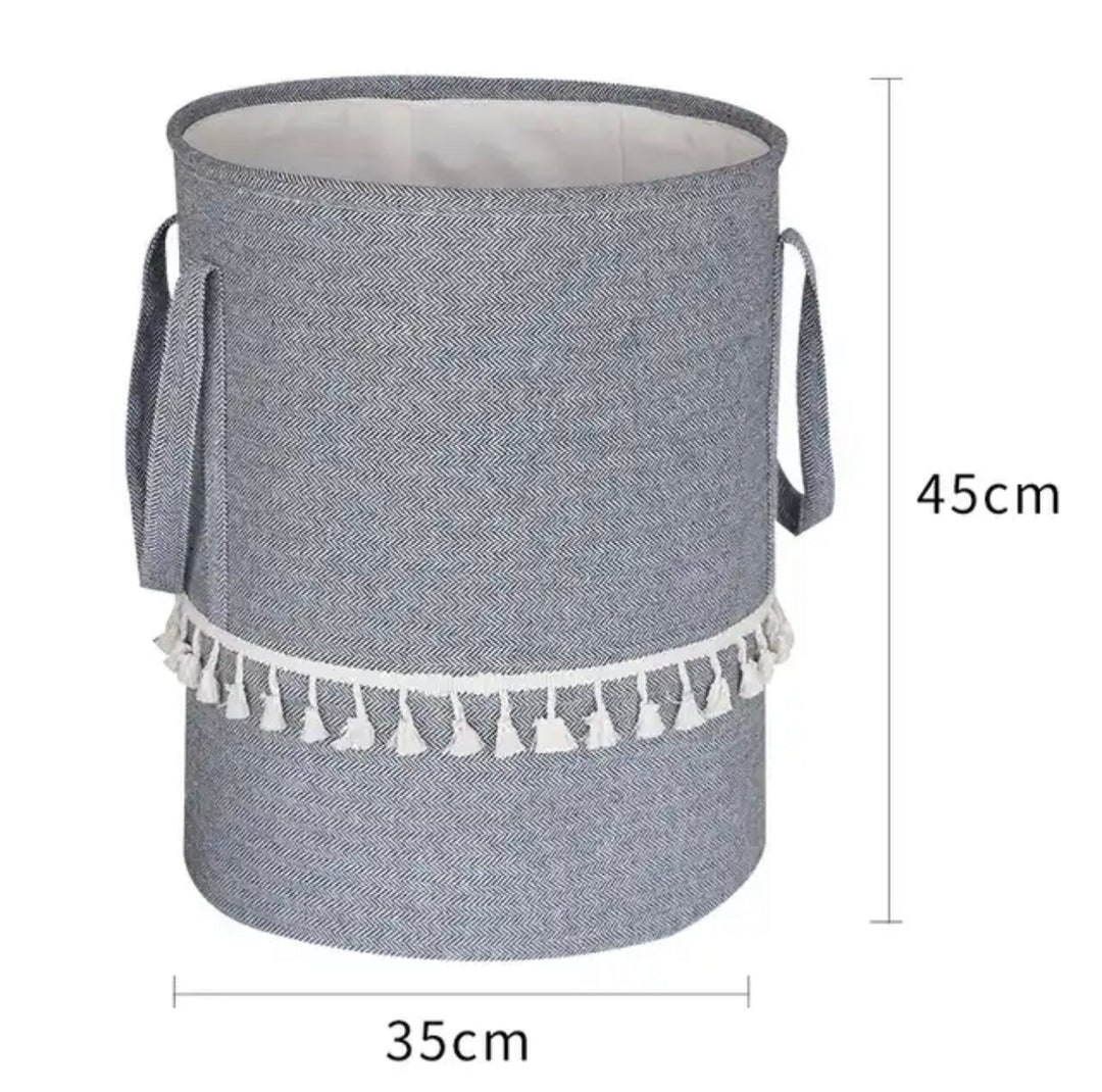 Cottage Chic panier à linge pliable | Rangement élégant pour le linge, les jouets et plus encore