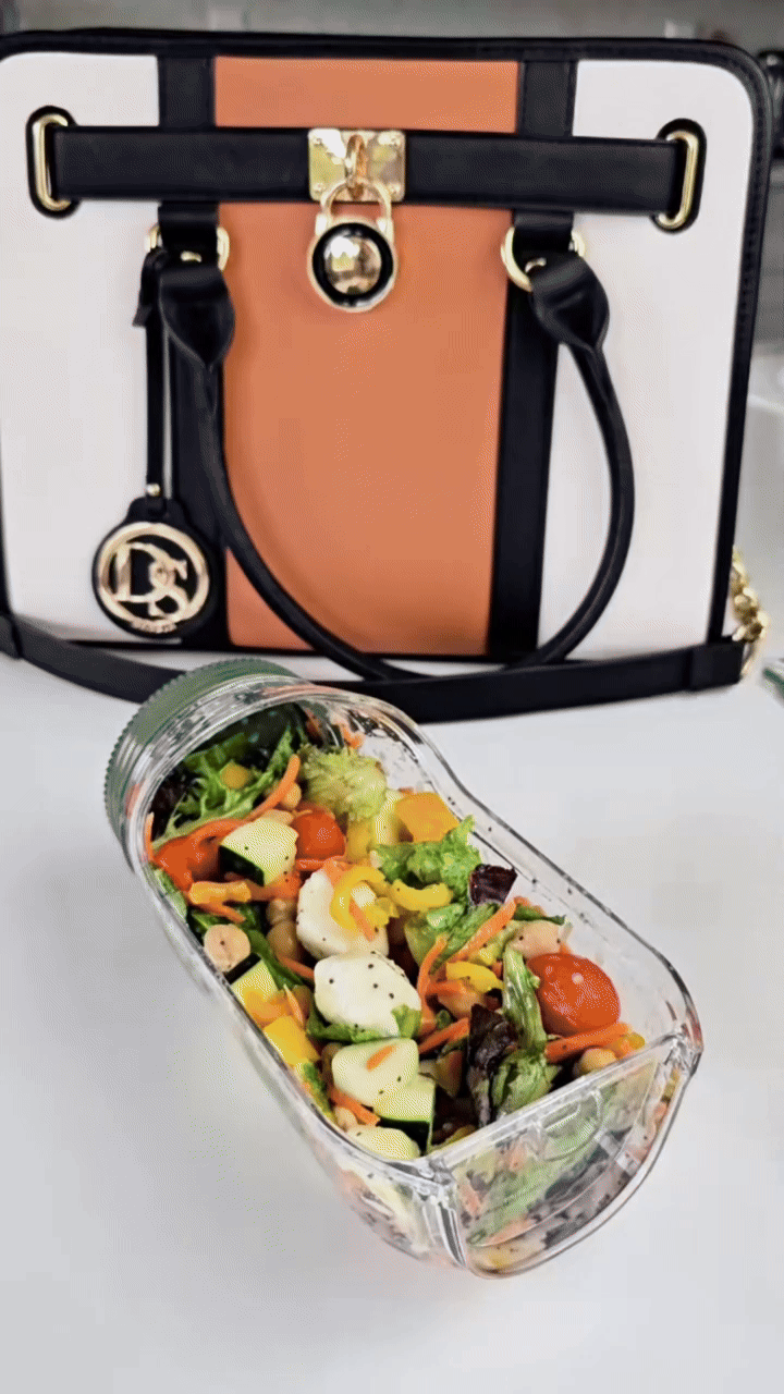 FrescoShake™ | Salad Jar To-Go | Keeps Your Salad Fresh &amp; Crisp