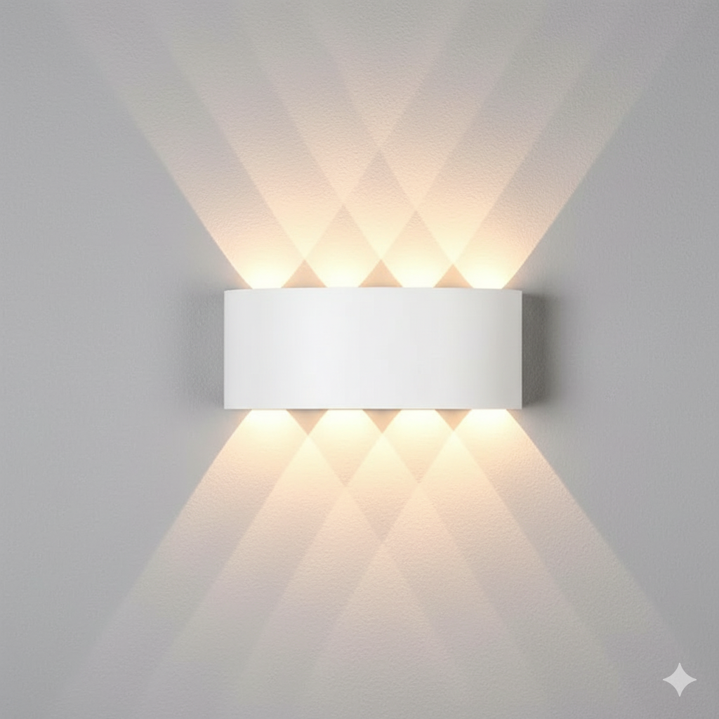 LUMOS | Applique murale LED moderne | Économique en énergie | Convient pour intérieur et extérieur