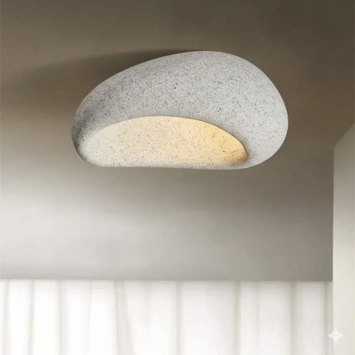 ZenLicht | Lampe Plafonnier Wabi Sabi avec Ambiance Apaisante & Lumière Chaude