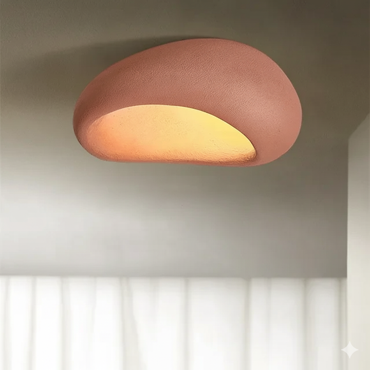 ZenLicht | Lampe Plafonnier Wabi Sabi avec Ambiance Apaisante & Lumière Chaude