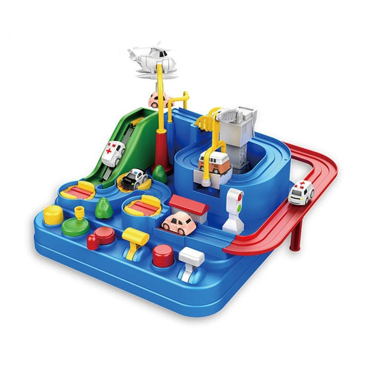 BuildBeyondCar™ | Circuit de course interactif avec défis | Apprendre et jouer en même temps