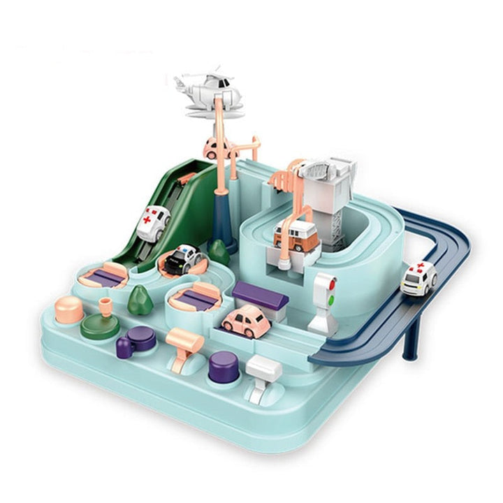 BuildBeyondCar™ | Circuit de course interactif avec défis | Apprendre et jouer en même temps