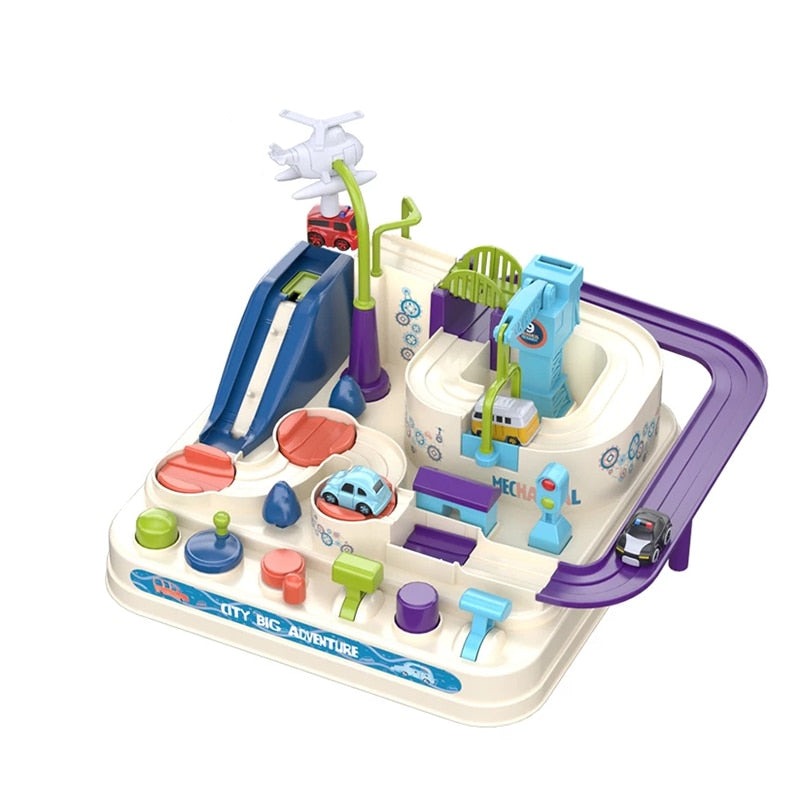 BuildBeyondCar™ | Circuit de course interactif avec défis | Apprendre et jouer en même temps