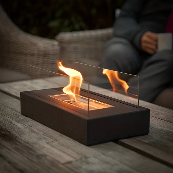 SereniFire | Cheminée de table moderne au bioéthanol – Sans fumée, durable et design élégant
