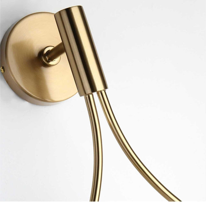 Applique murale nordique | Style industriel vintage | Verre & fer | Noir ou or