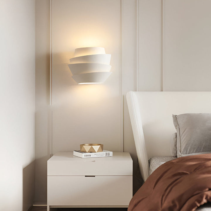 Lampe murale scandinave moderne | Design minimaliste en fer avec double point lumineux