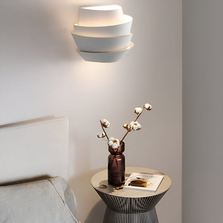 Lampe murale scandinave moderne | Design minimaliste en fer avec double point lumineux