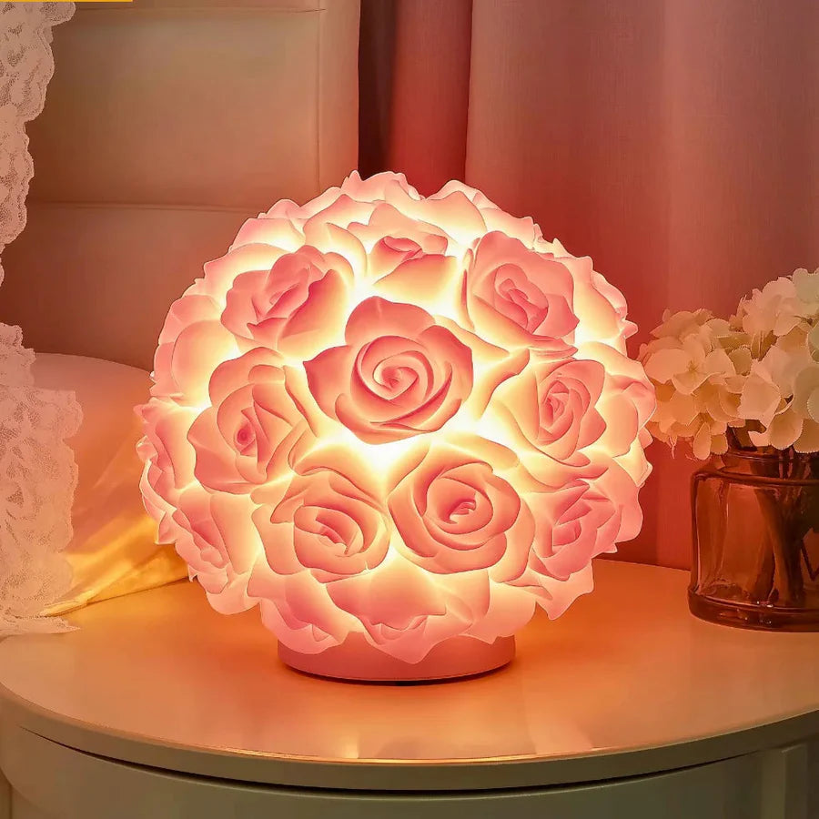GlowRose™ | Lampe de rose d'ambiance avec une lueur chaude