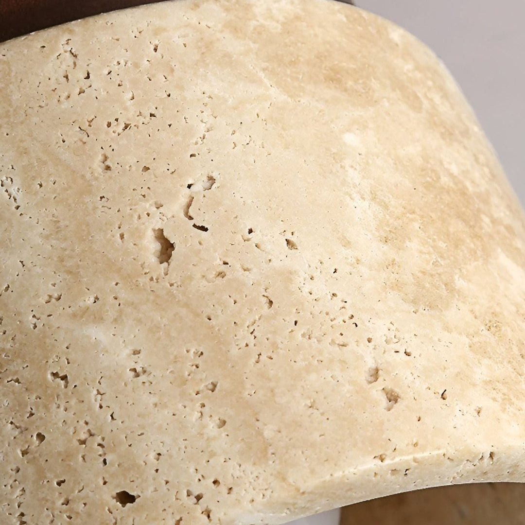 LumiStone Glow | Lampe Murale Japandi avec Détails en Bois