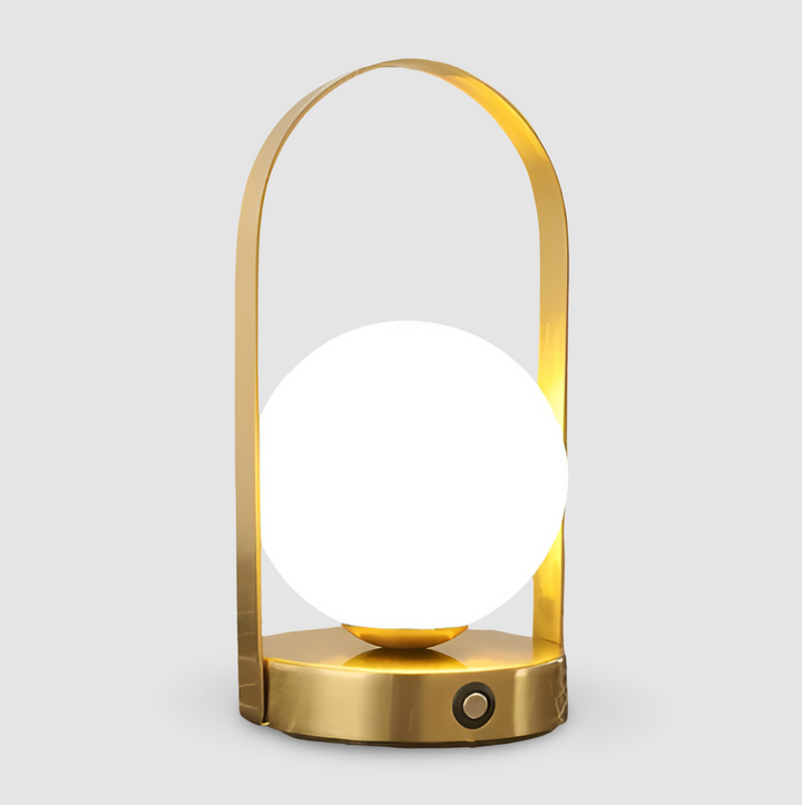 OrbitaLED | Lampe de Table Sans Fil en Forme de Boule – Rechargeable, Inoxydable & Design Élégant