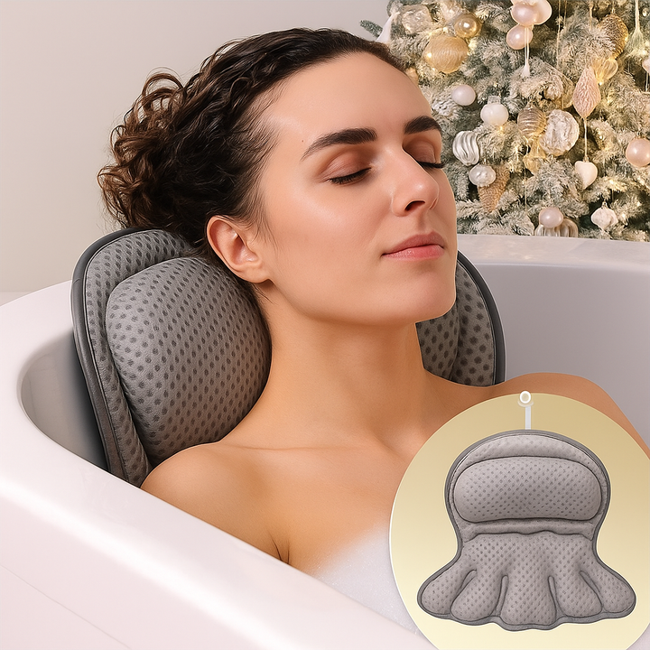 LuxieSpa™ 4D Bath Pillow | Ultra Comfort &amp; Quick-Drying