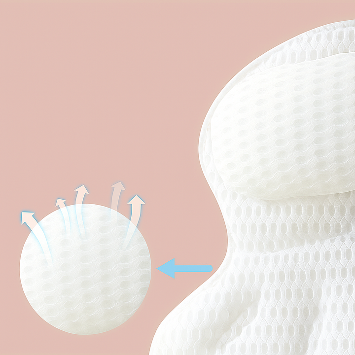 LuxieSpa™ 4D Bath Pillow | Ultra Comfort &amp; Quick-Drying