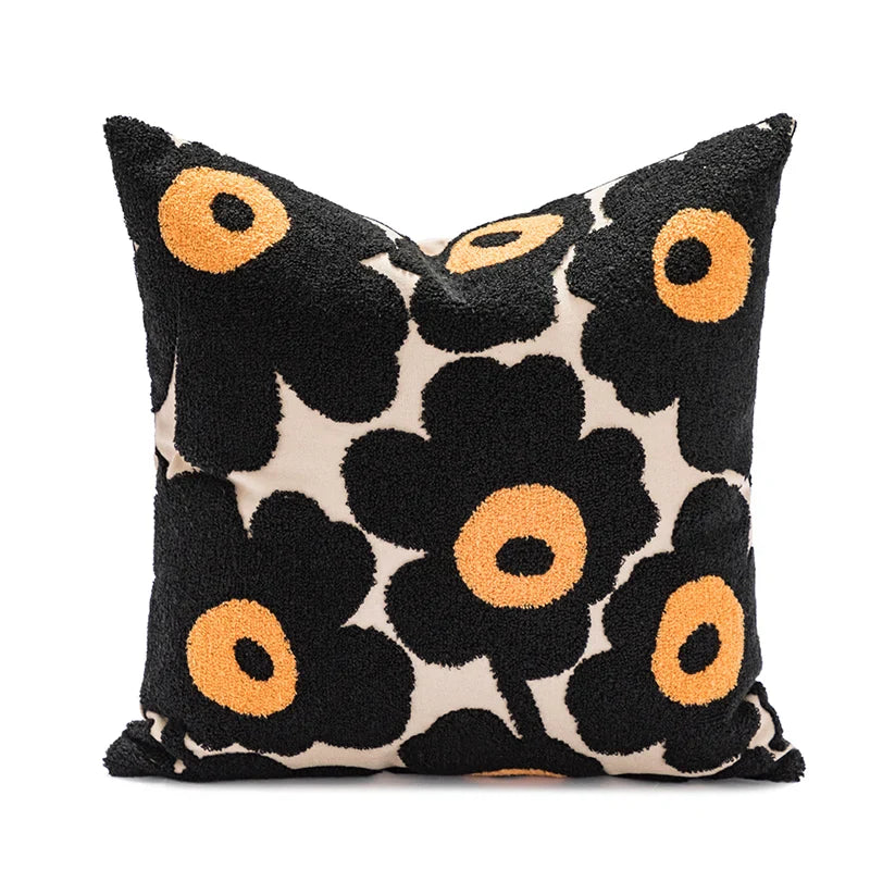 Flower-shaped cushion cover | Soft plush | 45 x 45 cm | No filling