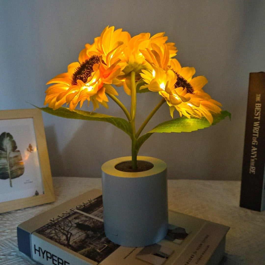 Sunflower Lamp | Oplaadbare LED Nachtlamp | Sfeervolle Decoratie