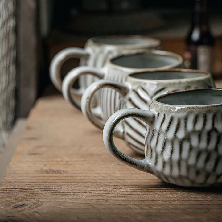 Scandinavische Keramieken Bekerset | Handgemaakt | Set van 2 | 200 ml