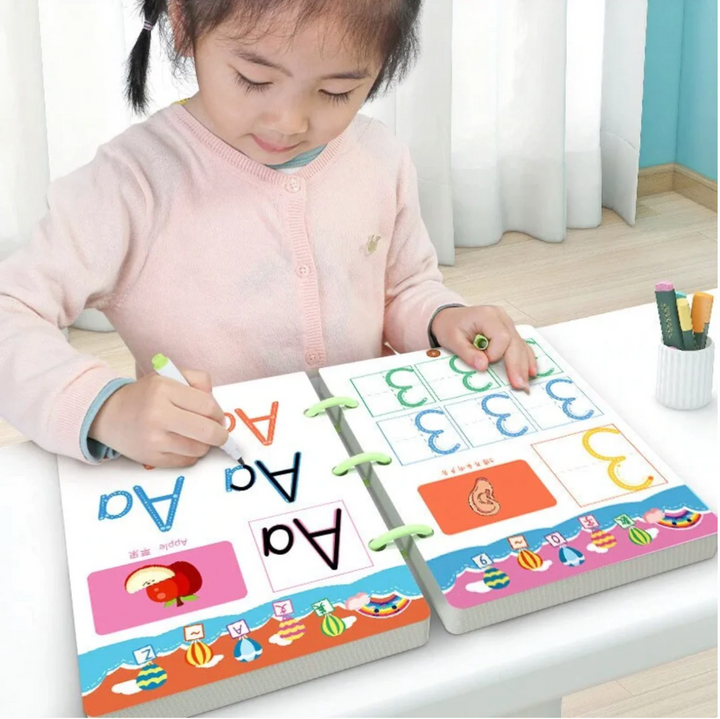 EasyLearn™ | Magisch Traceerwerkboek | Spelenderwijs Leren voor Kids (2–6 jaar)