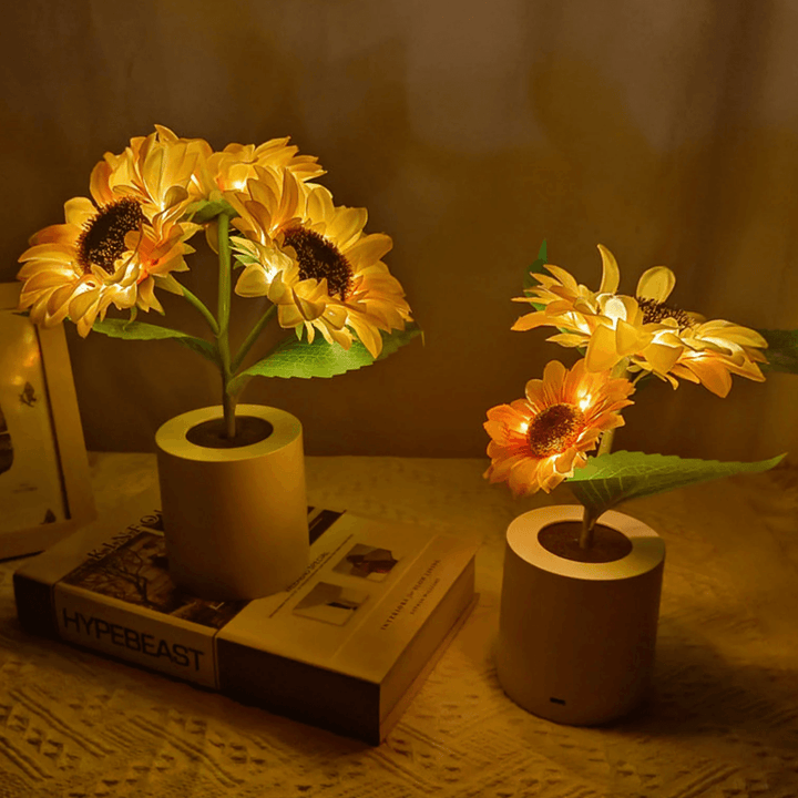 Sunflower Lamp | Oplaadbare LED Nachtlamp | Sfeervolle Decoratie