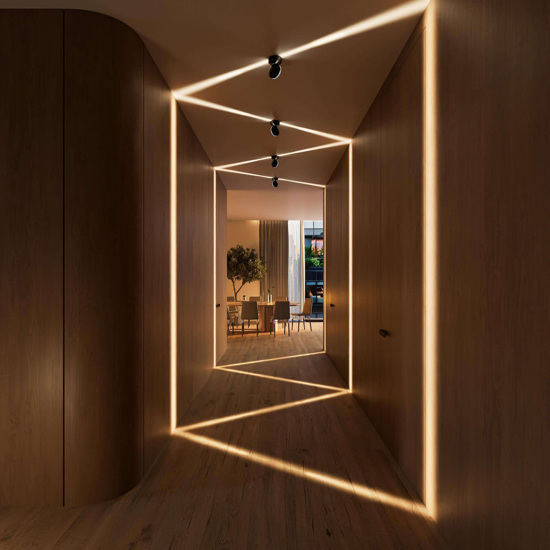 SPECTRA™ Applique LED | Lumière pivotante à 360° | Minimaliste Mat Blanc | Spectaculaire Jeu de Lumière