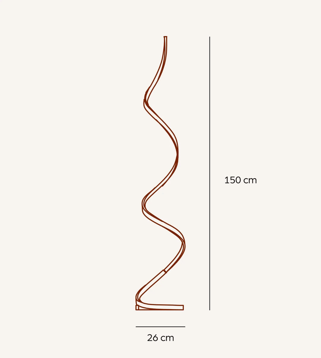 Wynd™ Lampe sur Pied LED | Lampe sur Pied Dimmable avec Interrupteur au Pied | 150 cm de Hauteur