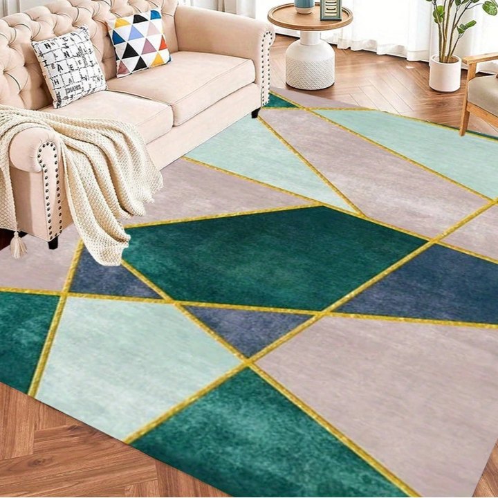 Tapis épais antidérapant | Lavable et adapté pour salon et chambre à coucher
