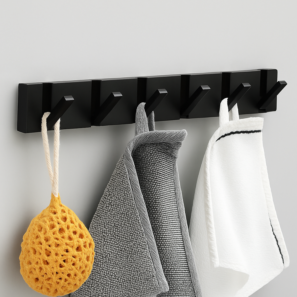 StijlSpace Luxe Crochet Mural Pliable | Minimaliste & Durable en Acier Inoxydable