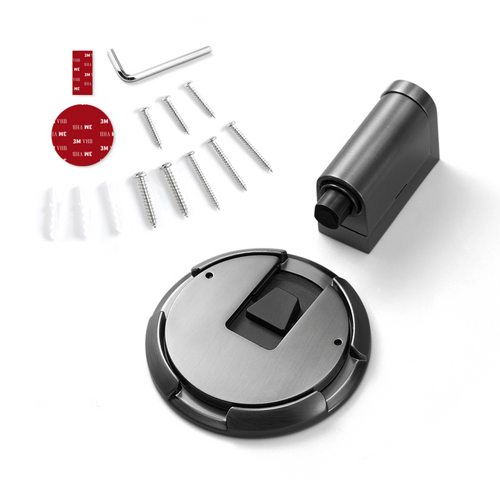 Butée de porte mécanique | Arrêt de porte verrouillable en alliage massif de zinc