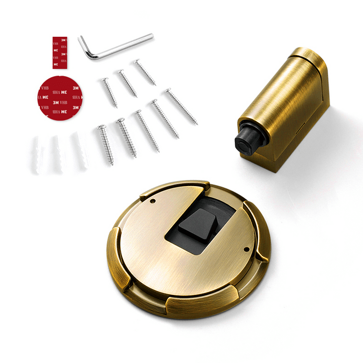 Butée de porte mécanique | Arrêt de porte verrouillable en alliage massif de zinc