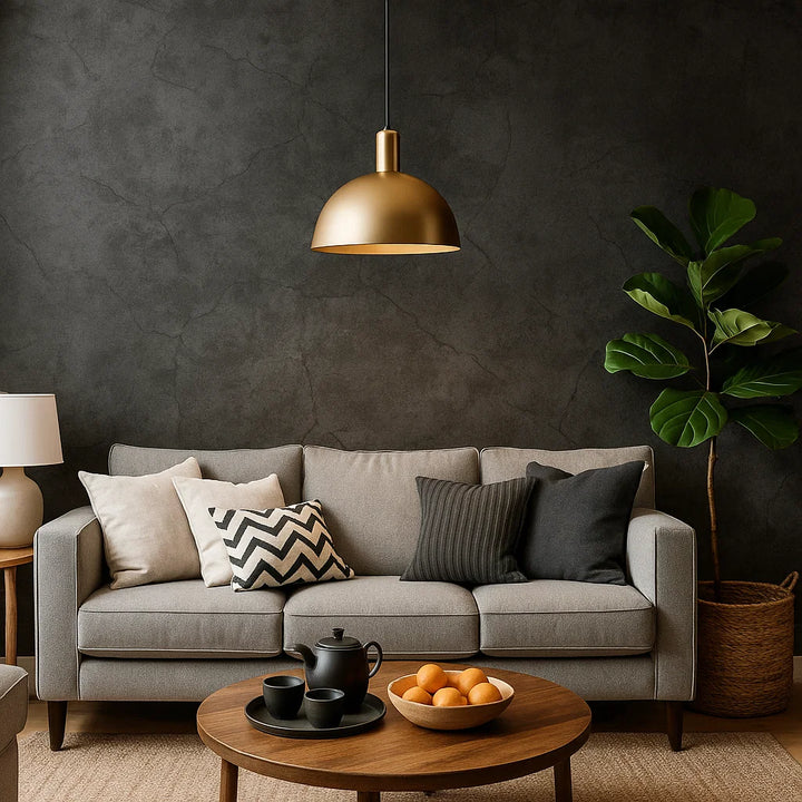 Cemento Nero | Papier peint PVC autocollant noir