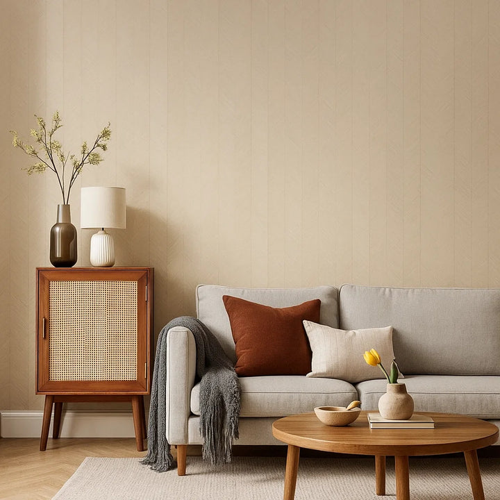 Grattugiare Crème | Papier peint PVC auto-adhésif beige