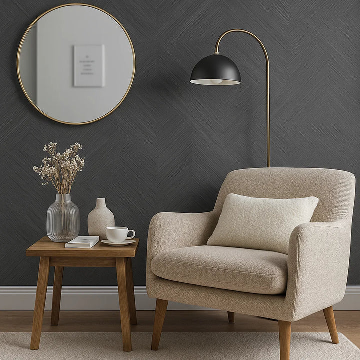 Grattugiare Nero | Papier peint en PVC autocollant