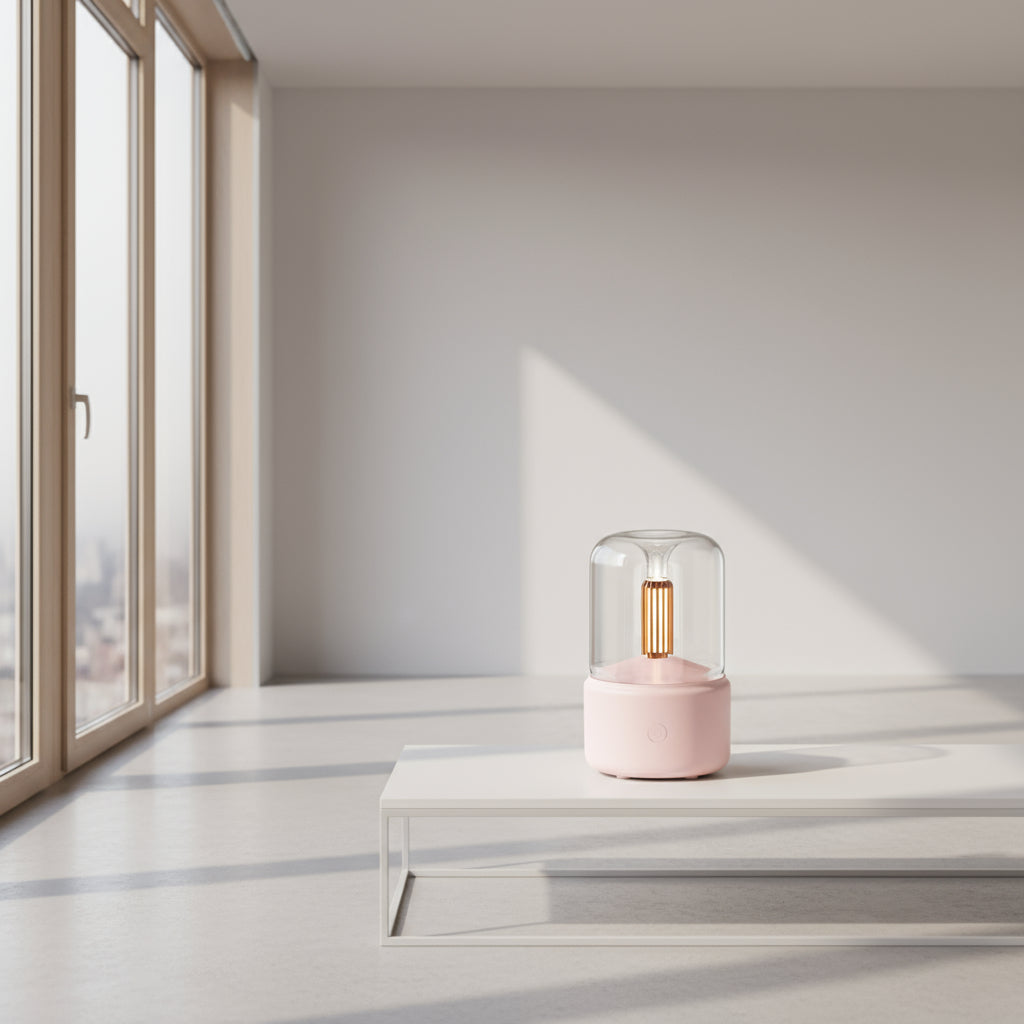 Diffuseur de lumière de bougie d'aromathérapie | Flamme LED apaisante & diffuseur de parfum