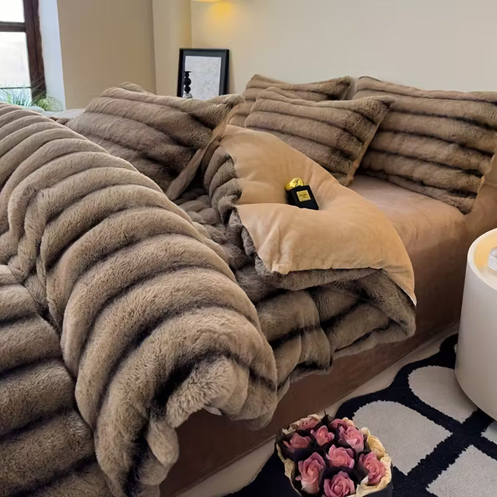 WinterLuxe™ Ensemble de literie en velours de lait 4 pièces | 200cm * 230cm