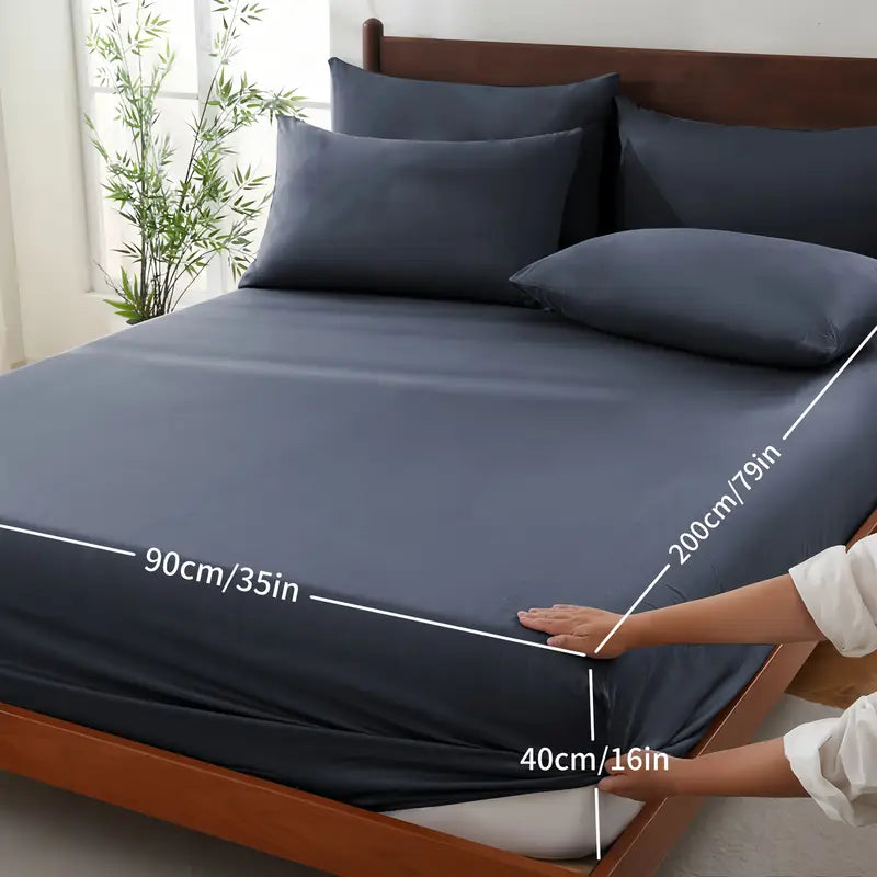 Drap-housse rafraîchissant en bambou | Ultra-doux | Respirant et lavable en machine