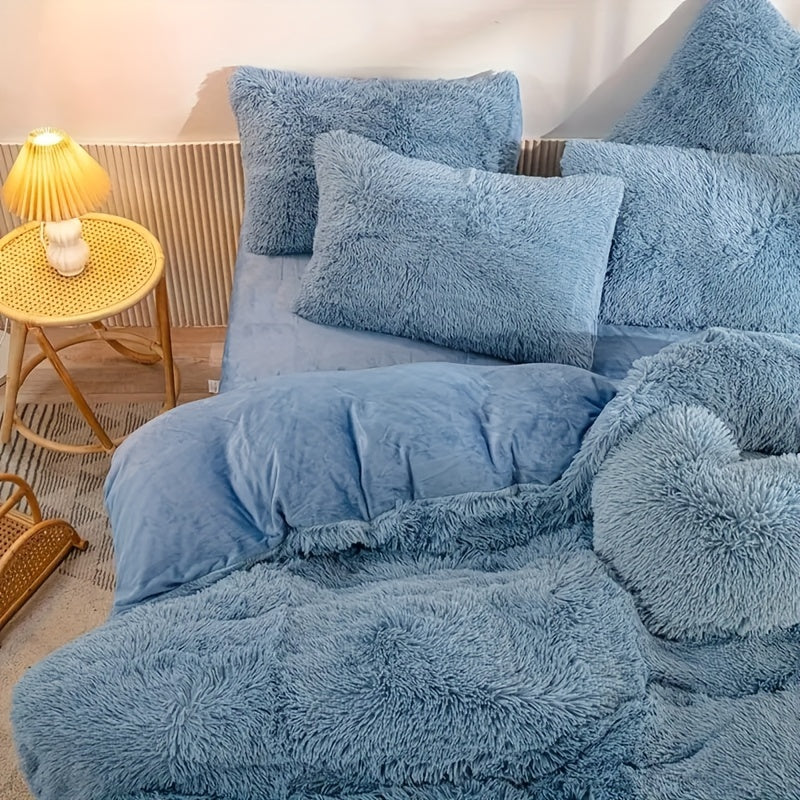 Ensemble de couette en peluche | Chaleur et confort ultimes pour l'automne et l'hiver
