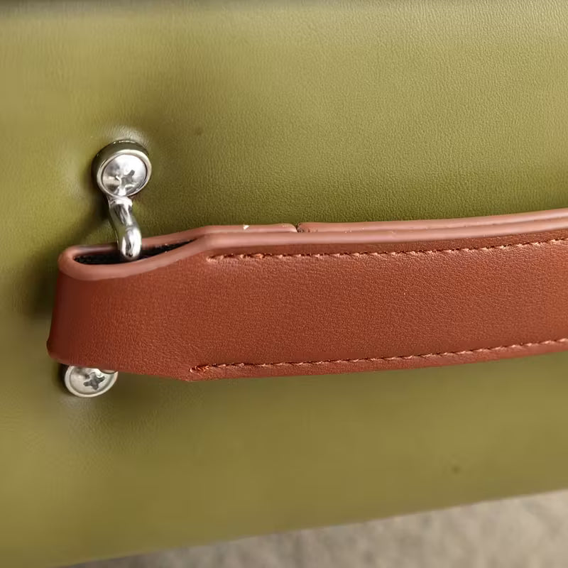 LuxeFoot™ Ottoman – Repose-pieds en Cuir Synthétique Élégant et Fonctionnel