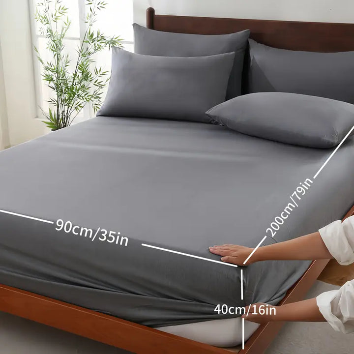 Drap-housse rafraîchissant en bambou | Ultra-doux | Respirant et lavable en machine