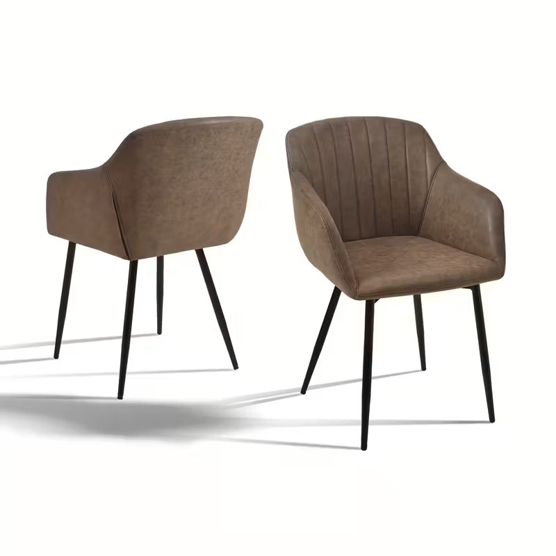 Chaise de salle à manger de luxe avec accoudoirs | Design confortable et élégant