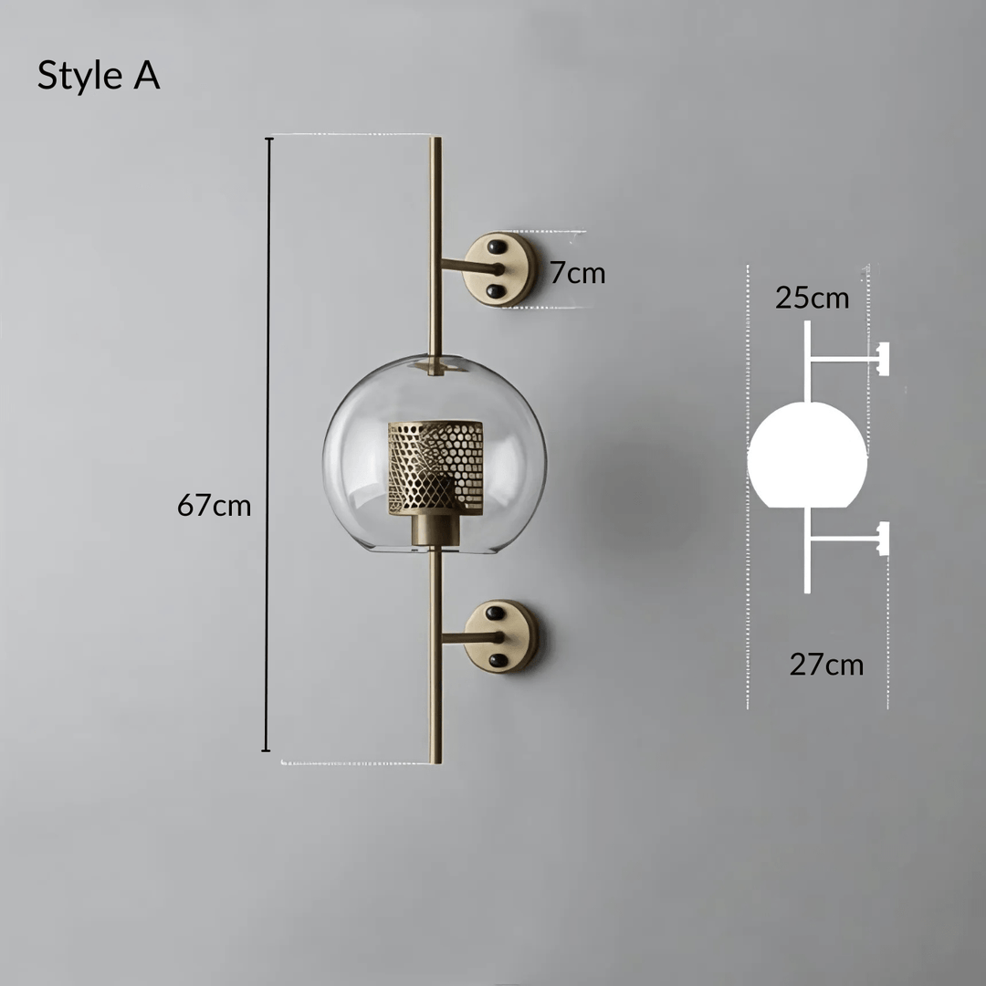 Dawn Wandlamp | Moderne glazen wandlamp met warme sfeer en tijdloos design