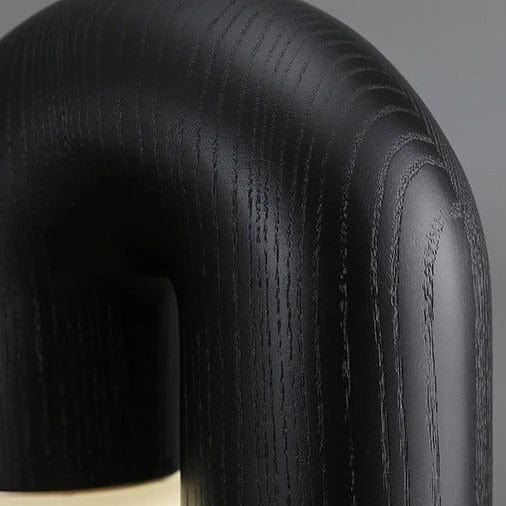 Diapole | Lampe de table vintage en frêne massif et acrylique – Éclairage LED dimmable