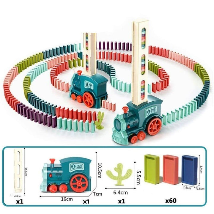 Domino Train™ | Automatic Domino Train | Includes 60 Pieces